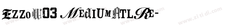 EzzoW03 MediumAtl Re字体转换